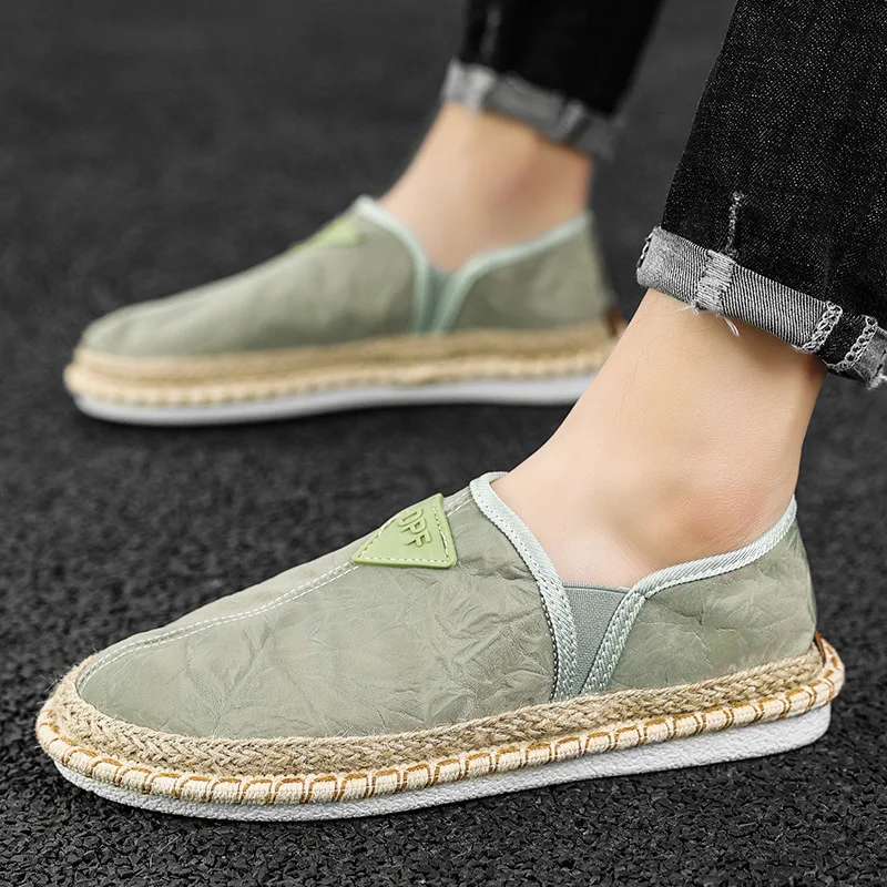 

2022 Summer New Trend Breathable Fisherman Shoes Cover Feet Lazy Shoes Fashion Linen Personality Leisure Men Men's