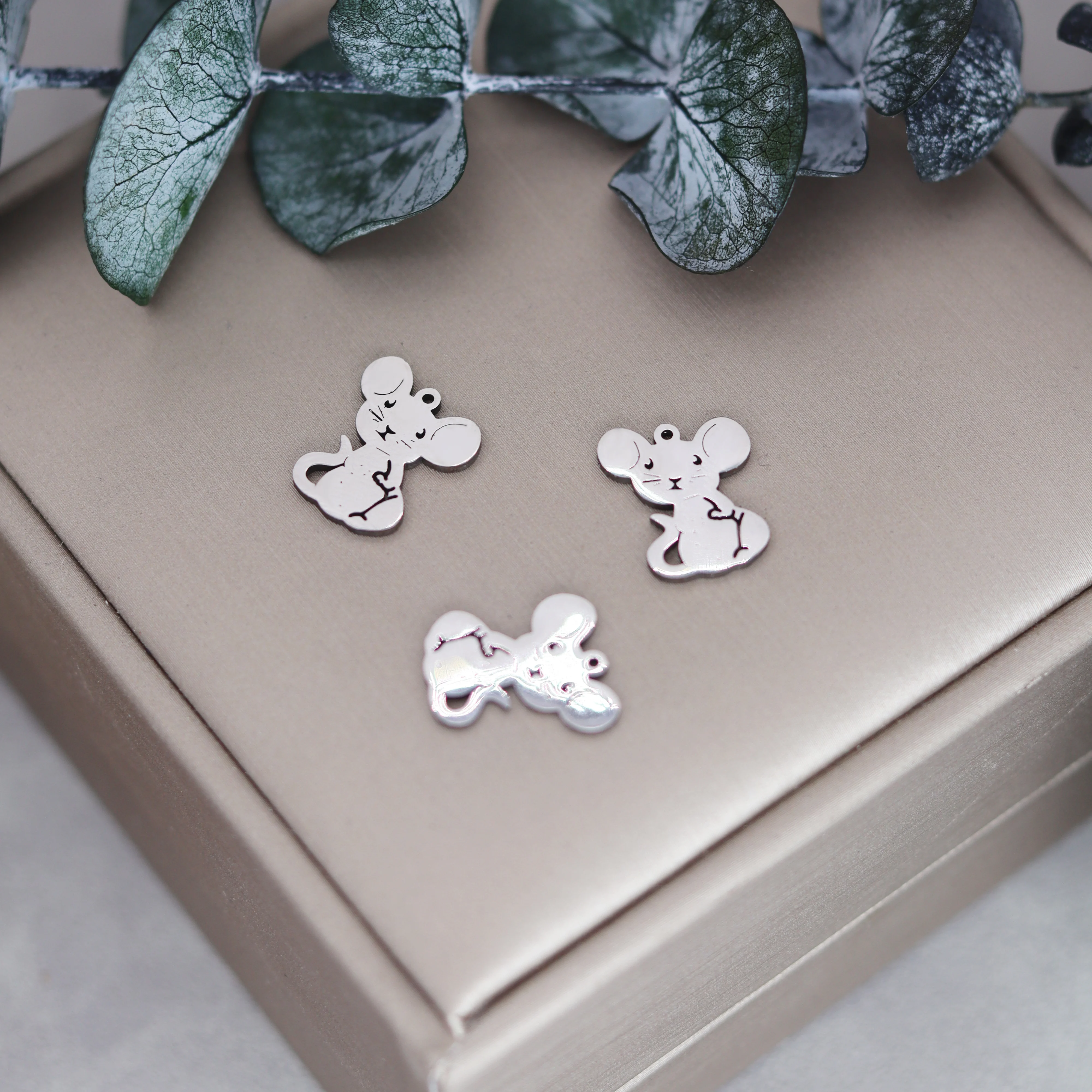 3 шт./Лот подвеска из нержавеющей стали в виде кошки