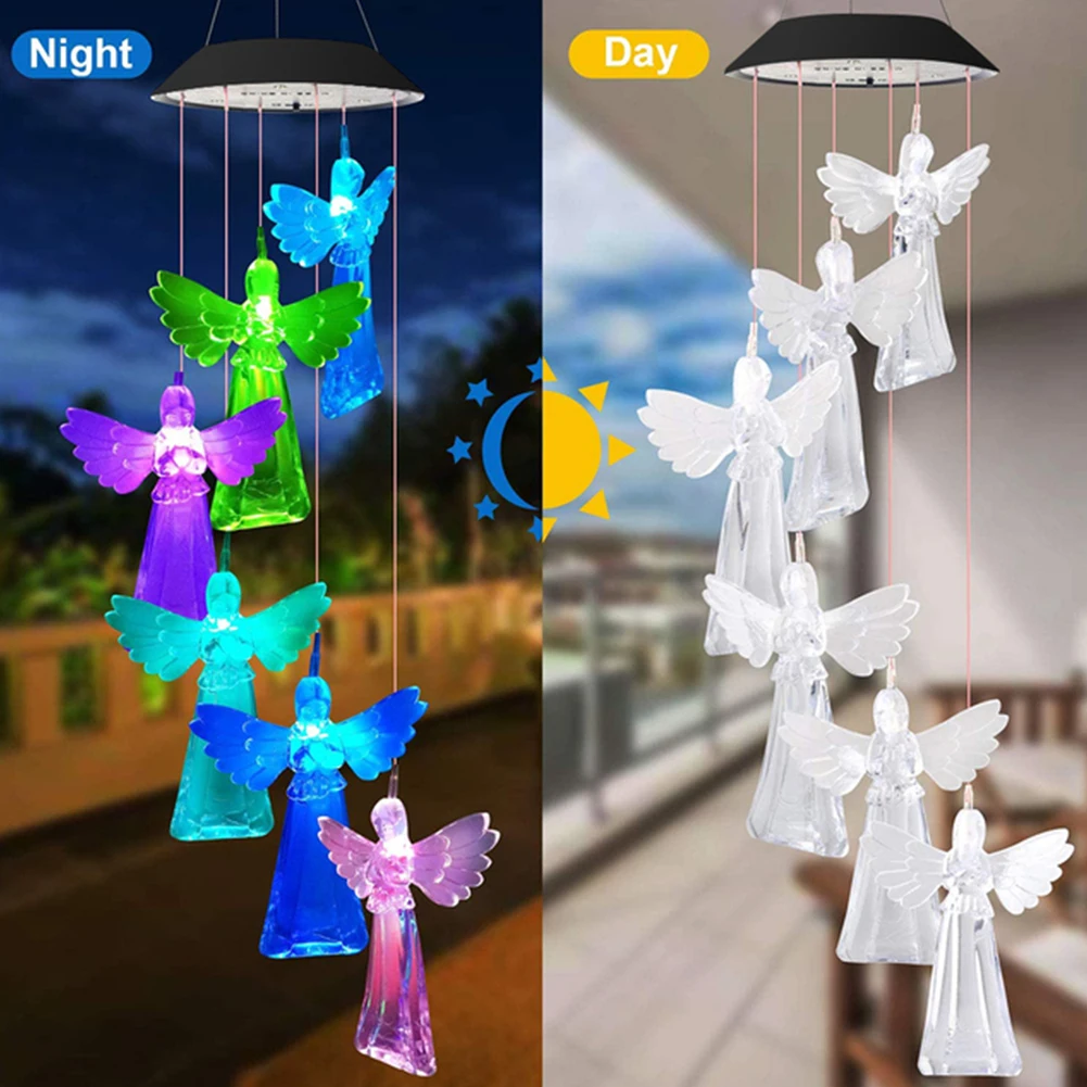 

Outdoor Wind Chime Light Solar Lamp Decoration For Garden Yard Home