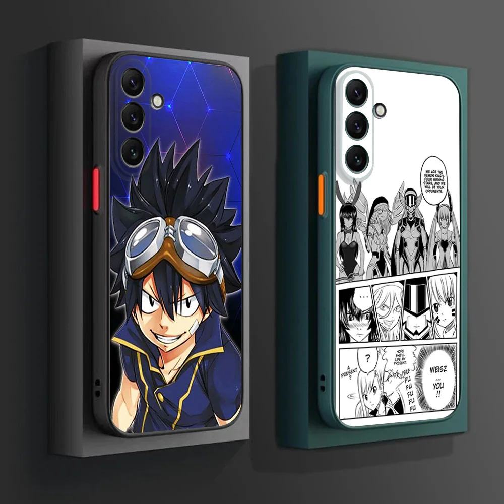 Полупрозрачный чехол для телефона Skin Feel Samsung S25 S22 Note20 S20 S21 S23 S24 S10 A16 FE Plus EDENS ZERO Manga