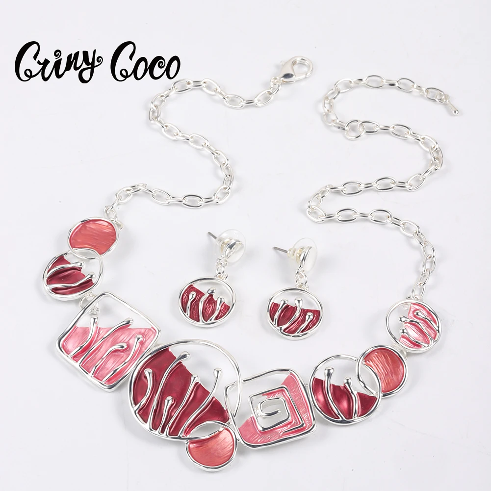 

Cring Coco Round Necklaces Women's Enamel Neck Chain Choker New in Jewelry Pendant Necklace Birthday Gift for Women Luxury 2023