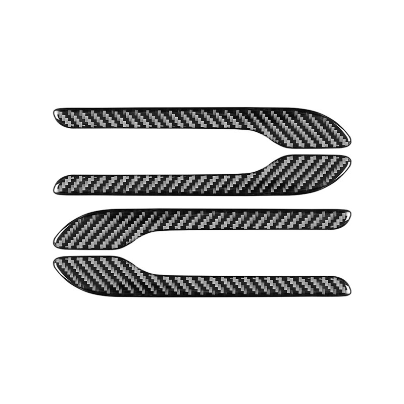 

Car Door Handle Protection Cover Carbon Fiber Decorative Trim For Tesla Model 3 2019-2022 Accessories