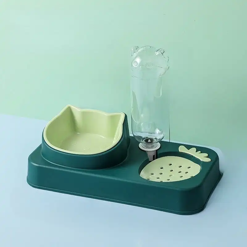 

Food Bowl With Water Fountain For Pets