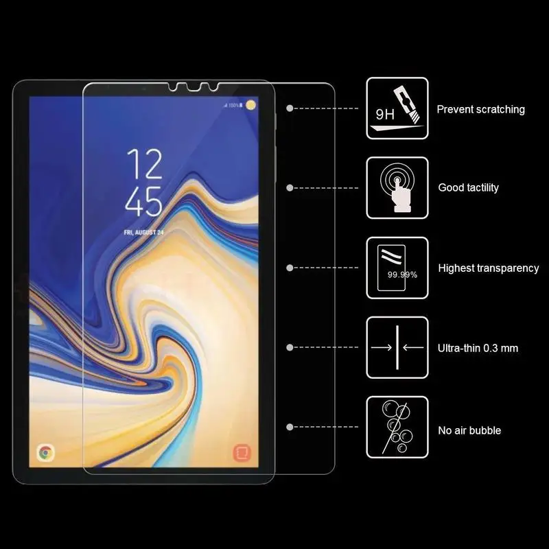 

Защитное стекло, закаленное стекло для Samsung Galaxy Tab S4 10,5/T830/T835