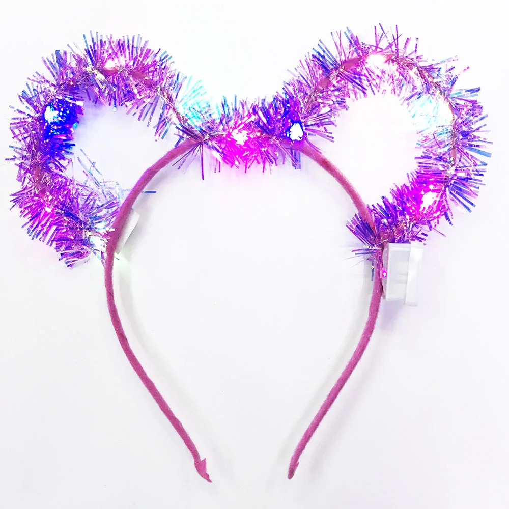 

Светодиодная подсветка кисточки Микки Минни Маус уши светодиодная подсветка Fushia Crown