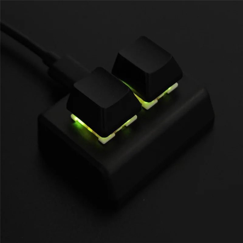 Клавиатура для макропрограммирования с 2 клавишами RGB мини-клавиатура игр
