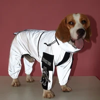 pet reflective raincoat all inclusive four legged large dog raincoat can be pasted armband dog tide brand raincoat pet clothes