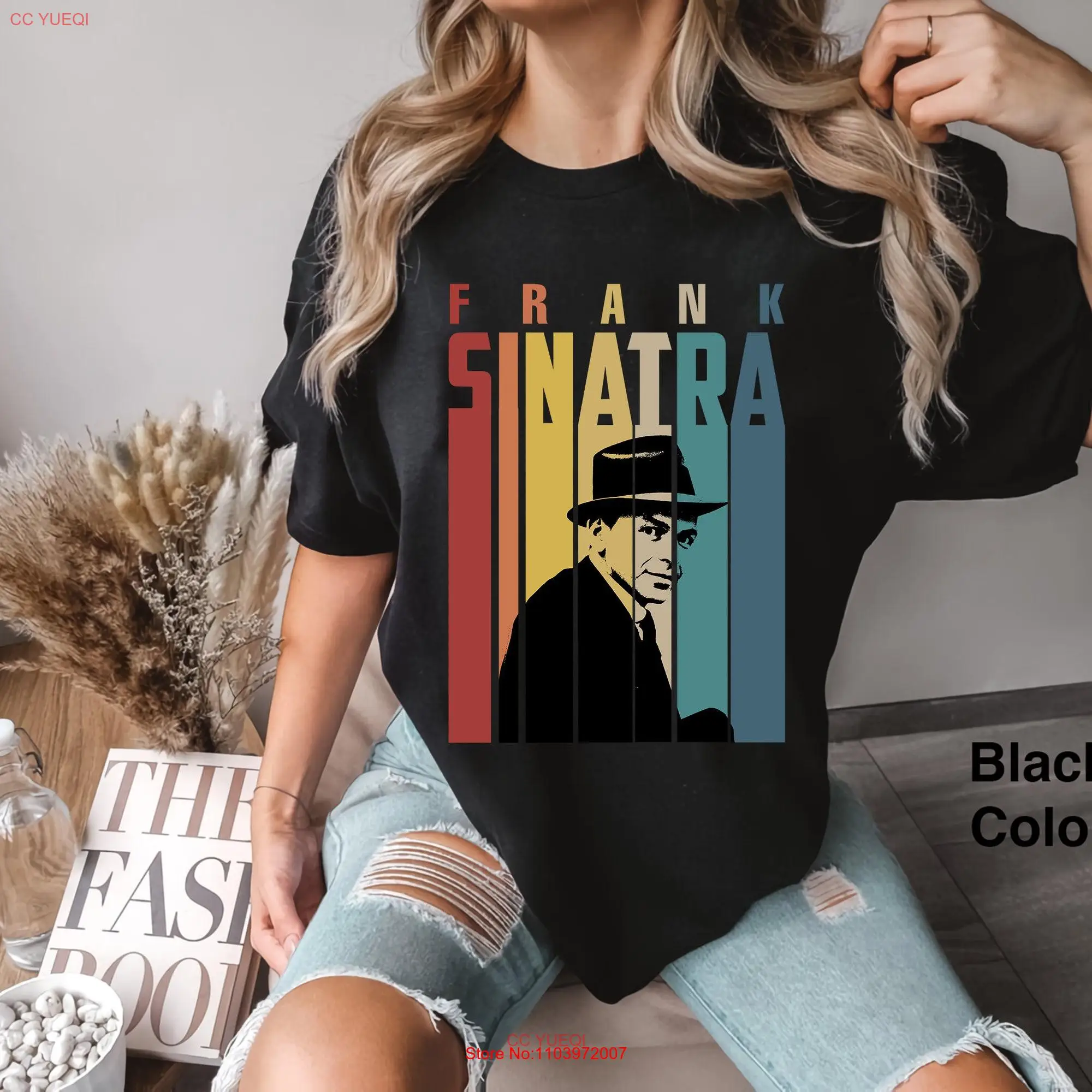 Фрэнк Синатра Ретро винтажная Удобная цветная футболка смешная музыкальная