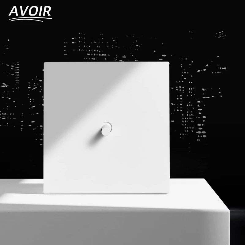 

Avoir Classic Light Switch 2 Way Vintage Style Wall Socket With Usb White Stainless Steel Panel Power Outlets EU UK French Plug
