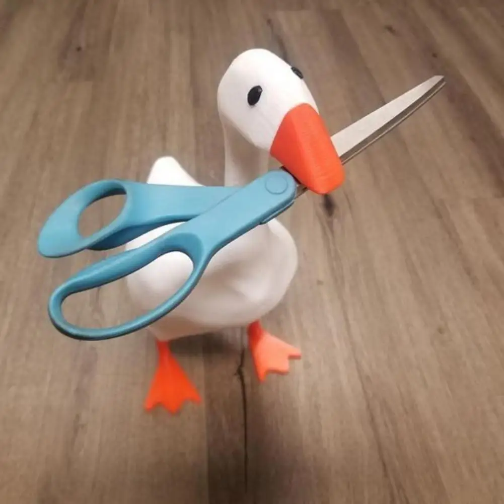 

Animal Key Holder Waterproof Synthetic Resin Miniature Gooses Sculpture Magnetic Key Holder Farmhouse Home Decoration