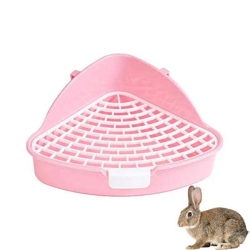 Triangle With High Guard Rail Pet Corner Toilet Reusable Litter Pan