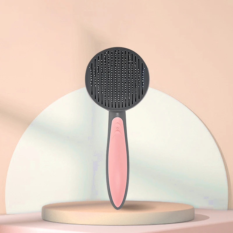 

Pet Cat Comb Stainless Steel Needle Pet Cleaning Needle Comb Dog Hair Removal Brush One Key Self Cleaning Function