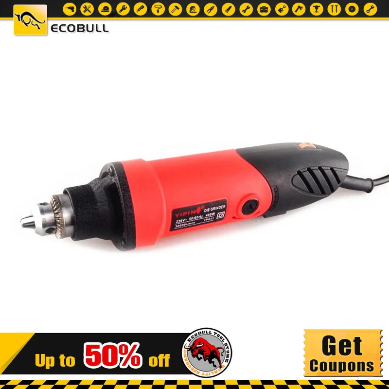 

6mm 400w Mini Electric Die Grinder 6 Position Variable Speed Dremel Rotary Tools Grinding Machine Milling Polishing Drill