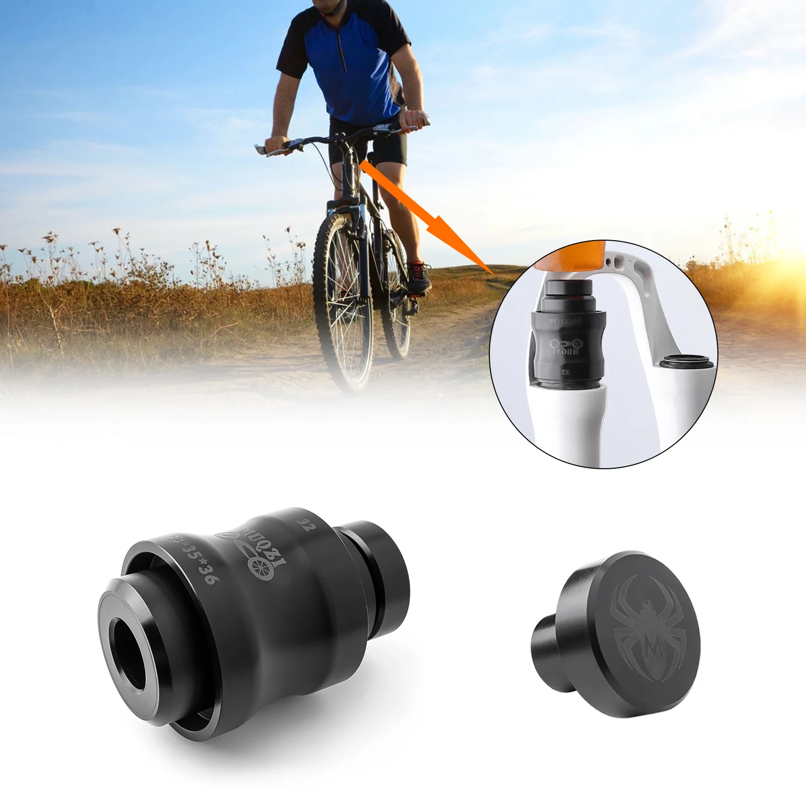 

MUQZI 4 in 1 Bicycle Fork Dust Installation Tool For 32mm 34mm 35mm 36mm Pipe Diameter Suspension Fork Oil Seal Driver Tool