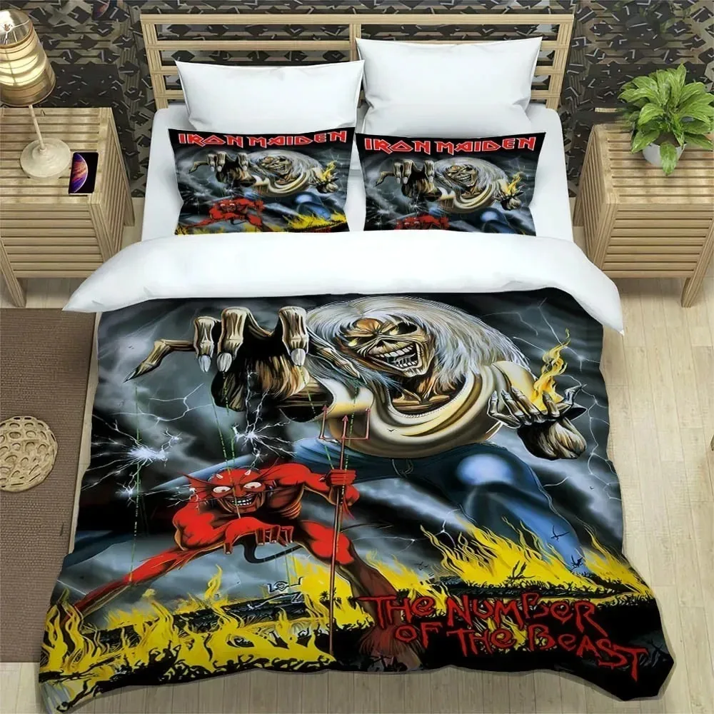 3D Rock band I-Iron-M-Maiden Bedding Sets exquisite bed supplies set duvet cover comforter bedding luxury birthday gift