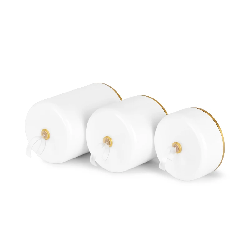 Jewelry Display Stand Ring Display Stand Cylindrical Metal Ring Ring Ring Counter Display Base White