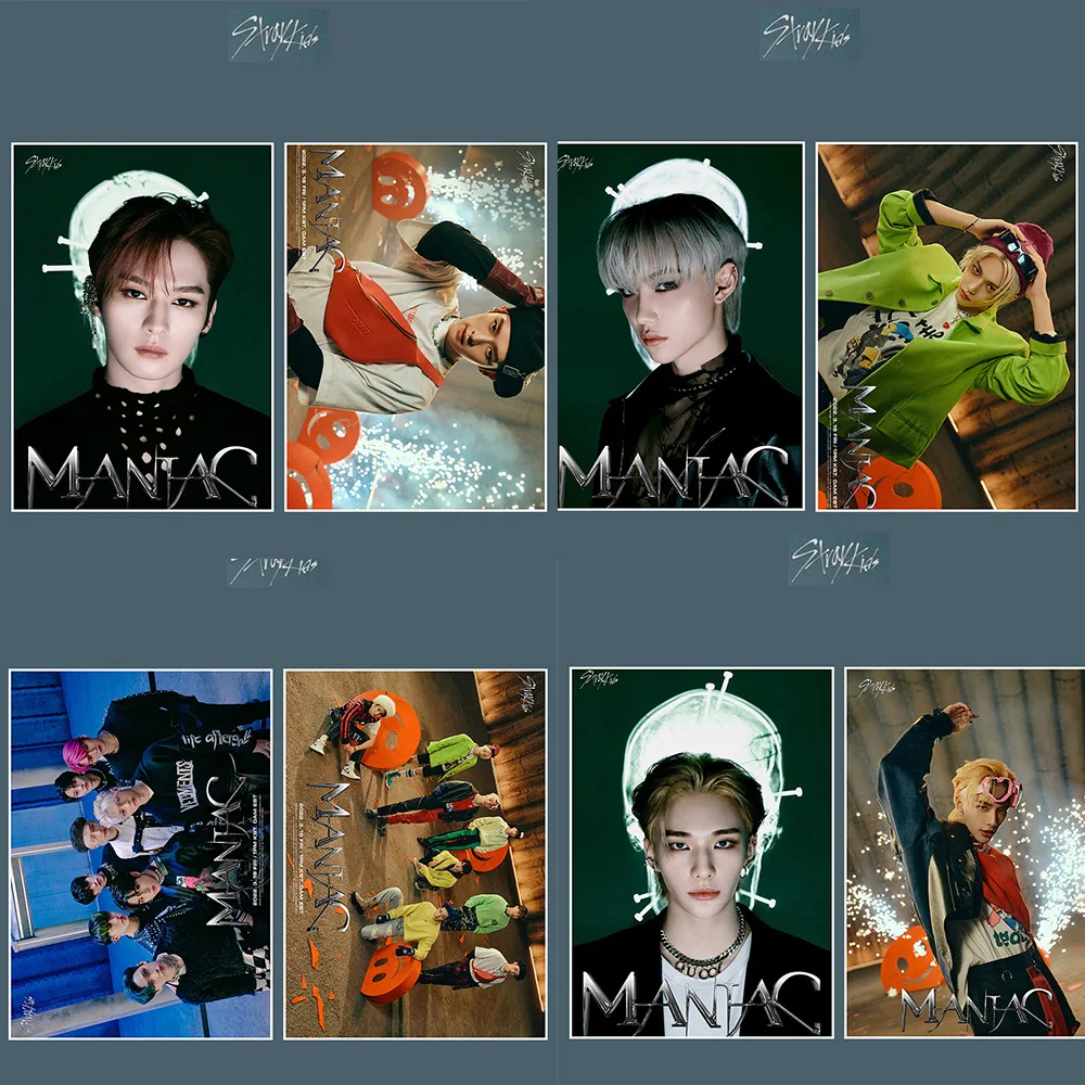 

2PCS/Set Kpop Boy Group Stray Kids Album ODDINARY Surrounding Poster Self-adhesive Pictorial Photo SKZ MANIAC Stickers Fan Gifts