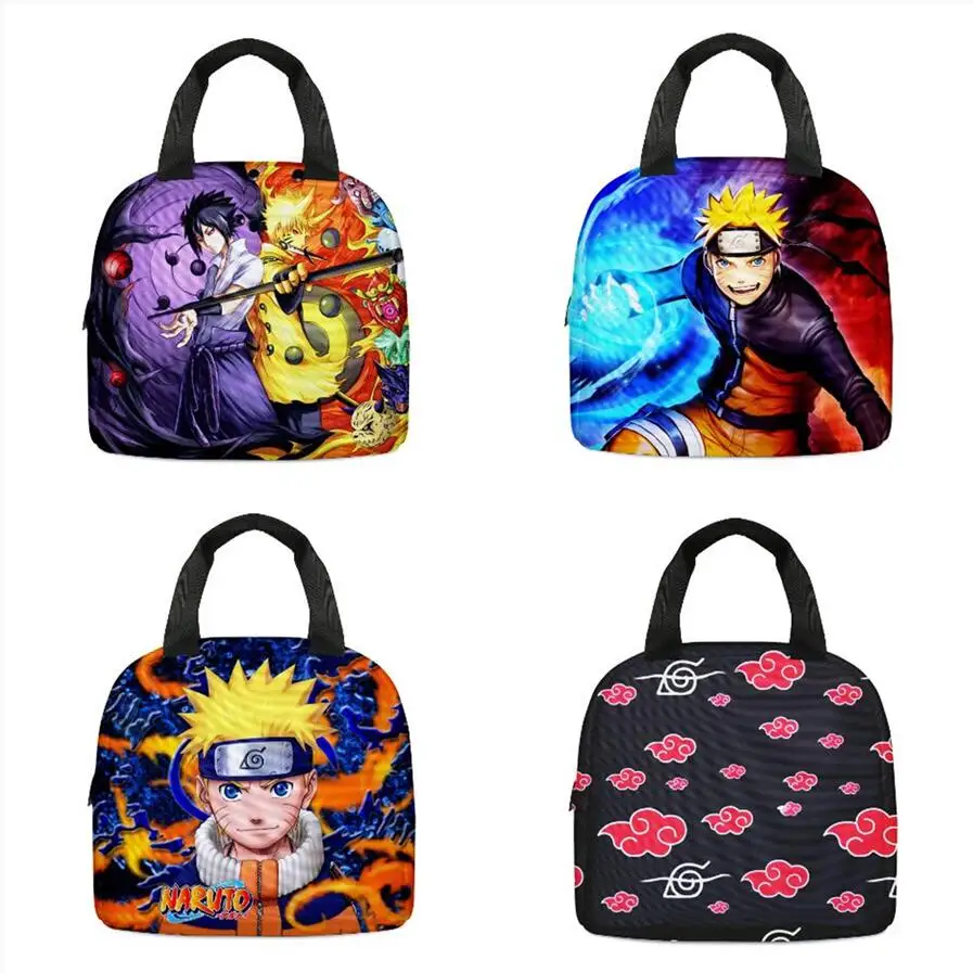 

Naruto Student Lunch Box Bag Insulation Bag Cooler Bag Naruto Sasuke Cartoon Anime Lunch Bag Office Worker Portable Lunch Bag