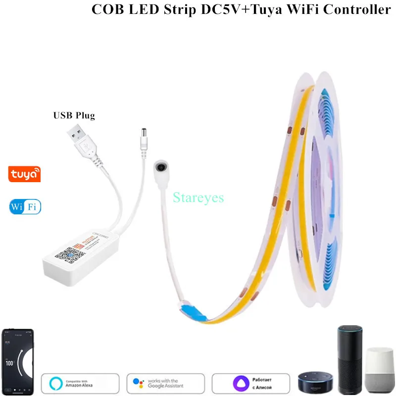 

Светодиодная лента Stareyes FCOB 320LED/м 1-5 м