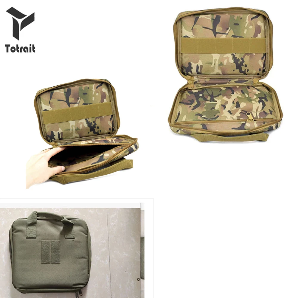 

TOtrait Tactical Military Pistol Hand Gun Bag For Outdoor Soft magazine Pistol Carrying Case Hunting Gun Accessories