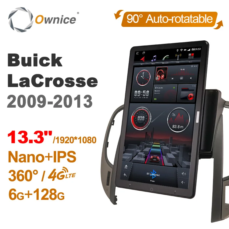 

Автомагнитола Ownice для Buick LaCrosse 10,0-2009, Android 2013, HDMI, 13,3 дюйма, 1920*1080, 4G, LTE