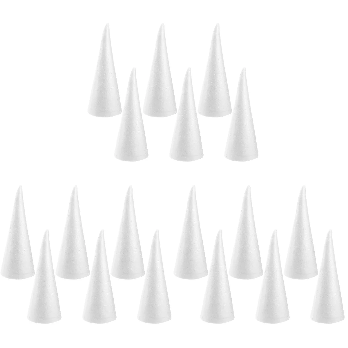 

Cone Styrofoam Cones Tree Craftcrafts Diy Floralpolystyrene Children White Christmas Cylinders Ornament Tableblocks Floristkid