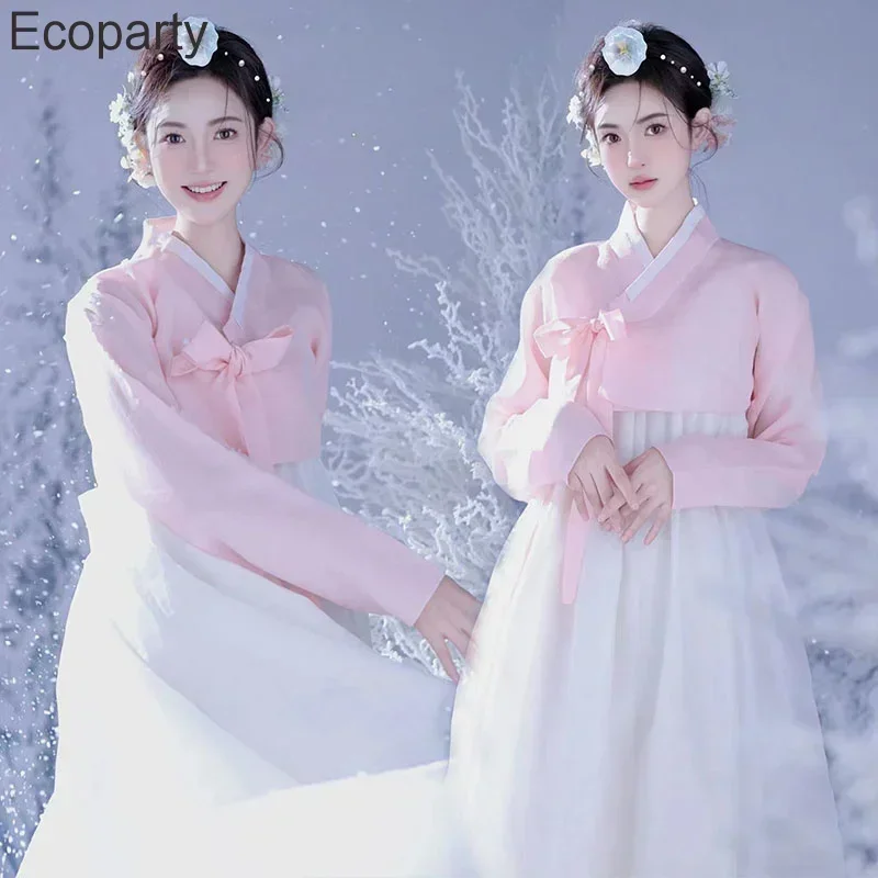 Одежда ханбок для женщин корейский традиционный костюм новый модернизированный