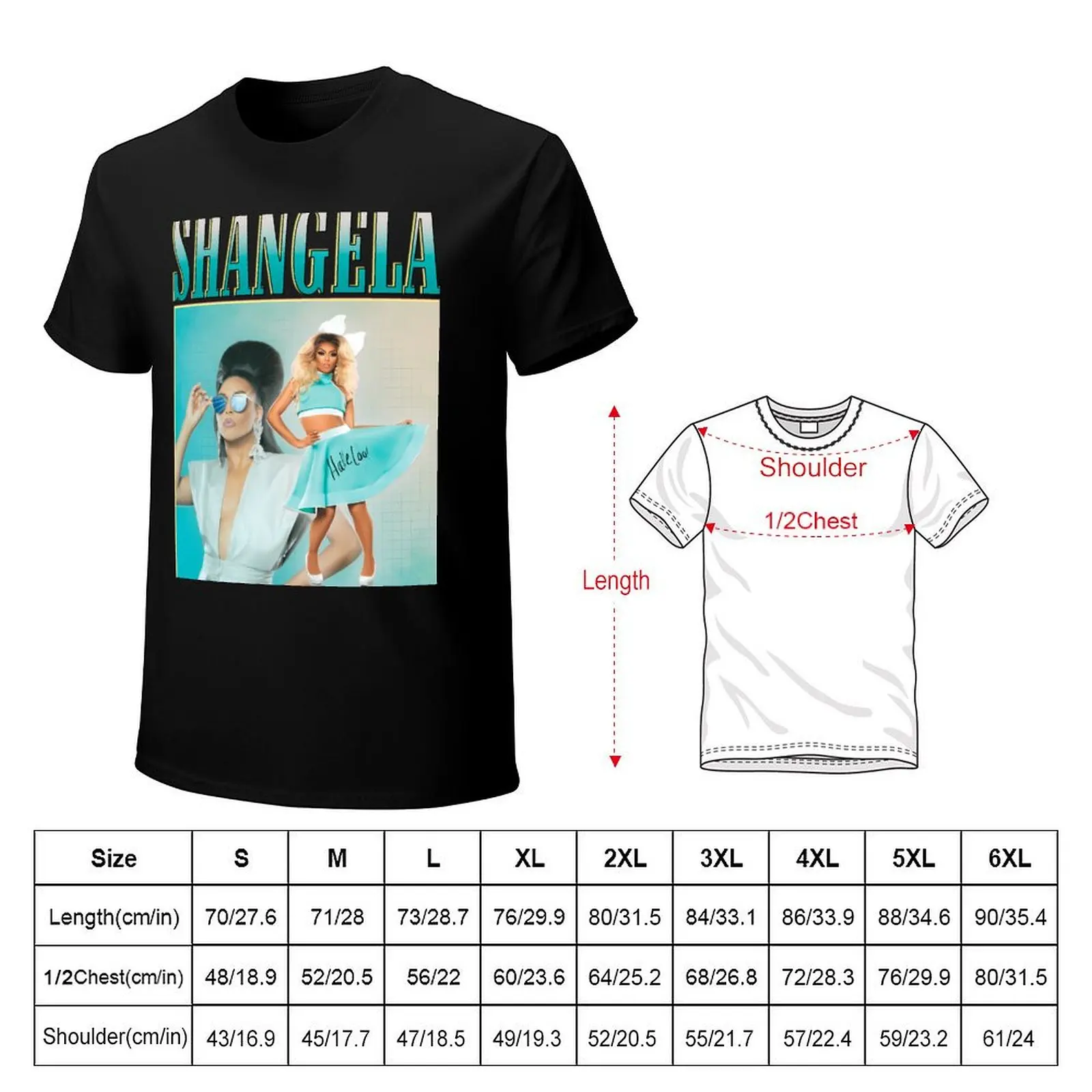 Фото Винтажная ретро-футболка Shangela большого размера с коротким рукавом для мужчин №2