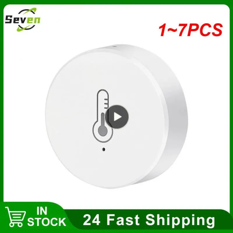 

1~7PCS Tuya Smart ZigBee Temperature Humidity Sensor Indoor Hygrometer Controller Monitoring Detector for Alexa Home