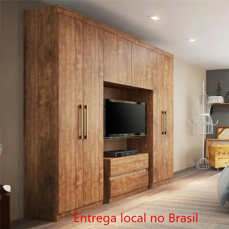 

Guarda Roupa Casal 6 Portas 2 Gavetas Porto Native Carraro