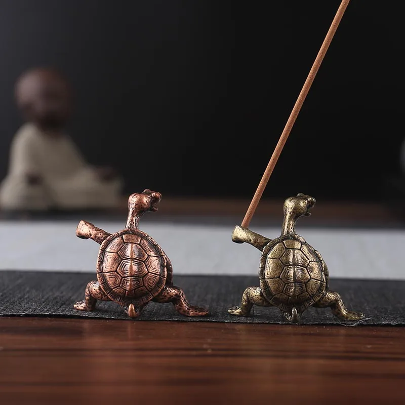 Turtle Shape Portable Incense Censer Stick Holder Burner Stand Incense Holde Multifunction Teahouse Accessory Home Decor