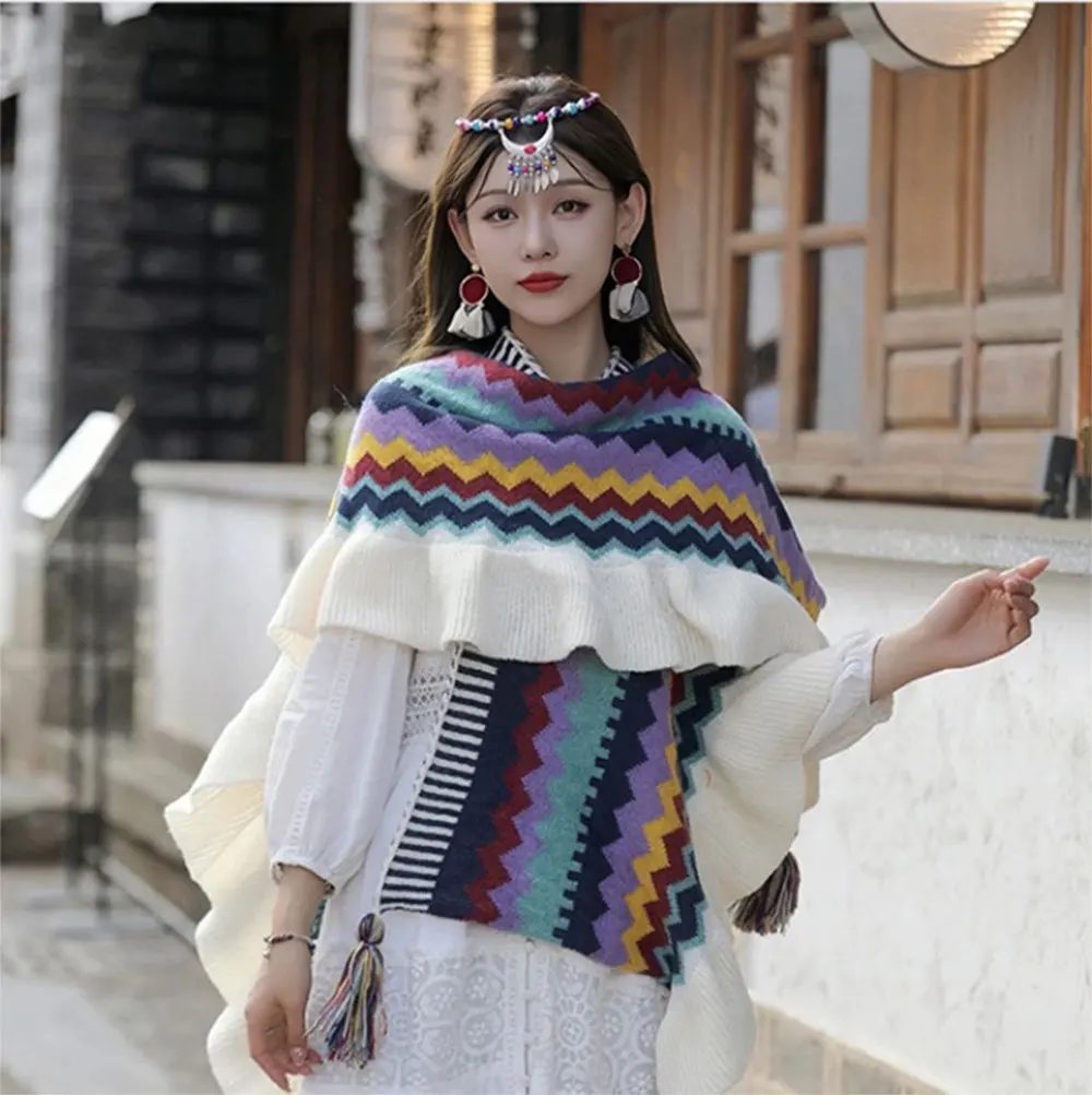 Накидка Suu в этническом стиле WeHello накидка для женской верхней одежды богемный