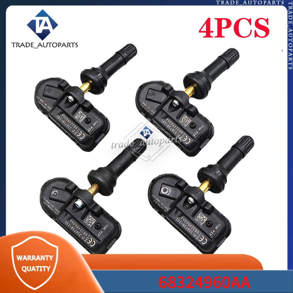 Датчик давления в шинах 68324960AA 68324960AB для Jeep Cherokee Ram 1500 Classic 2500 434 МГц TPMS Sensor, автомобильные аксессуары Датчик давления в шинах 68324960AA 68324960AB для Jeep Cherokee Ram 1500 Classic 2500 434 МГц TPMS Sensor, автомобильные аксессуары