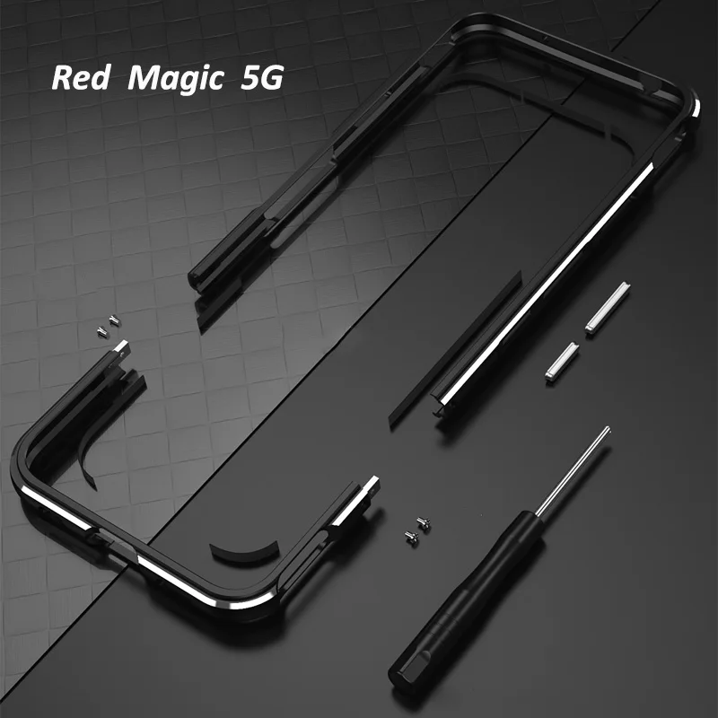 

Новый двухцветный Алюминиевый металлический бампер для Nubia Red Magic чехол Redmagic 5G чехол для объектива Carmera + защитная рамка