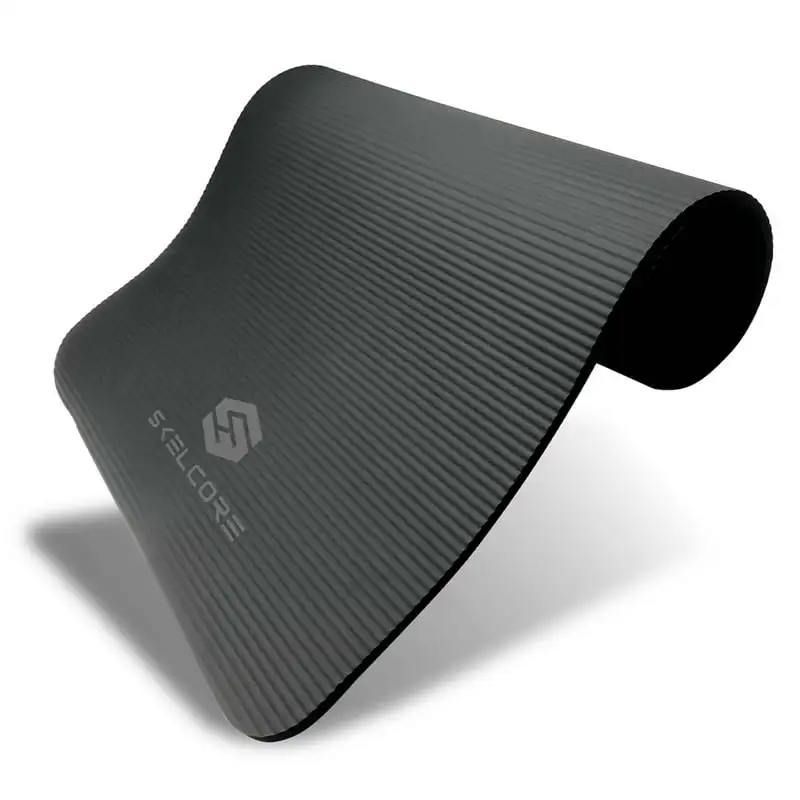 

10mm Extra Long, Non Slip Exercise Mat w/ Carrying Strap,