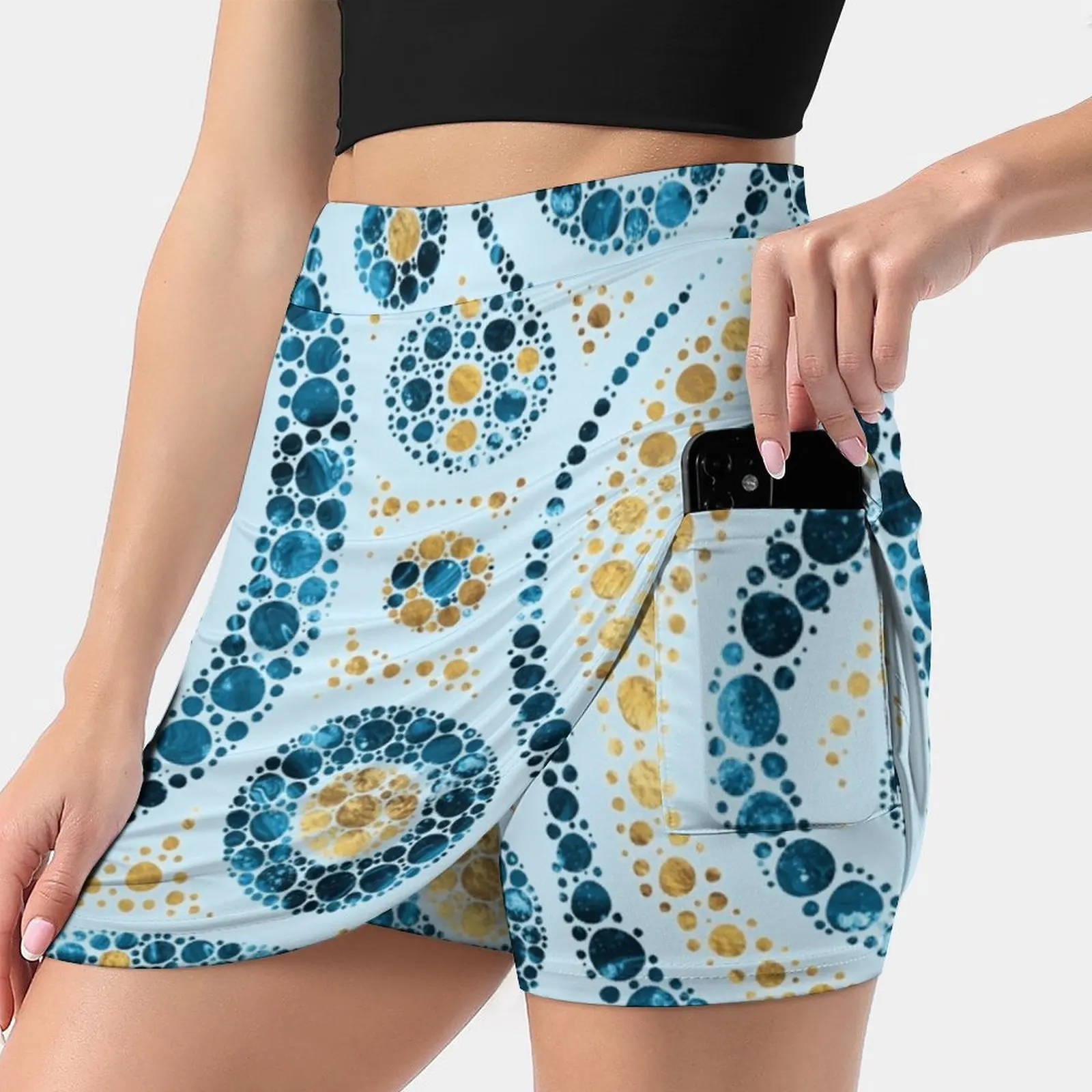 

Художественная абстрактная композиция #5 Женская Спортивная юбка для тенниса, гольфа, танцев, фитнеса, бега, йоги