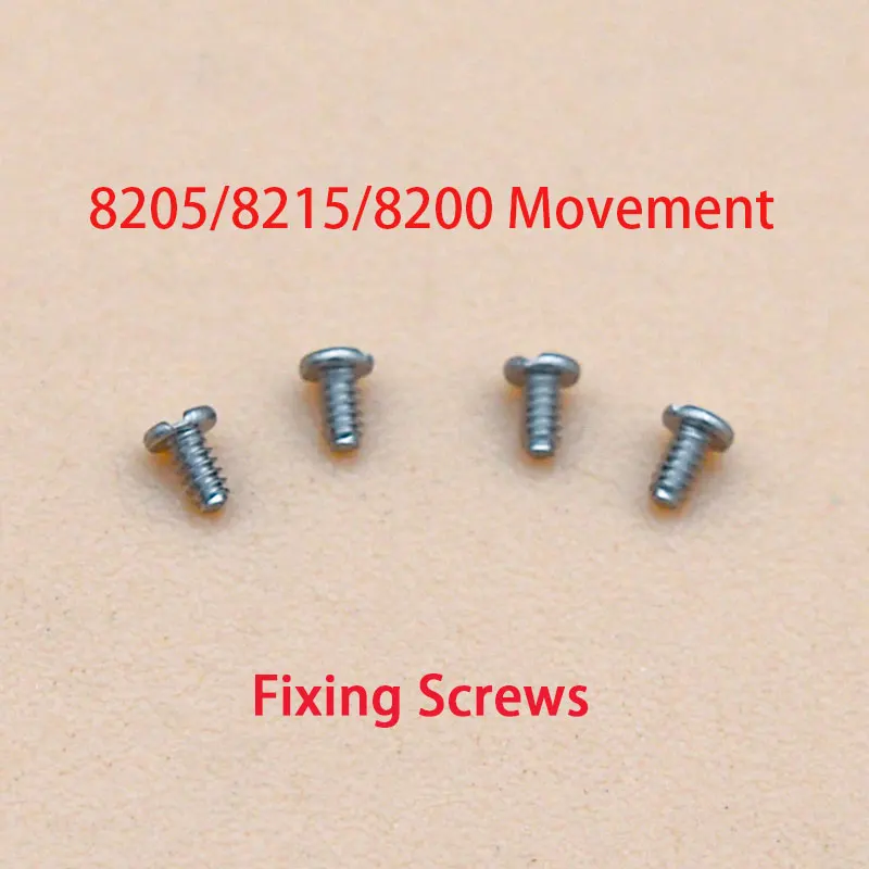 4PCS Fixing Screws Fixed Machine Chips Fit for 8200 8215 8205 Watch Movement Assemble Aftermarket Replace Movt Parts