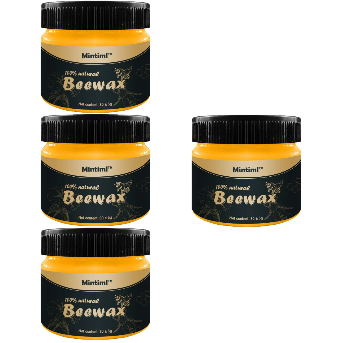 

4 PC Floor Wax Wood Seasoning Wood Maintenance Beeswax Use Furniture Maintenance