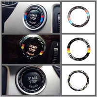 engine start stop button ring sticker vinly car decoration trim sticker car styling accessories for bmw e90 e92 e93 320i