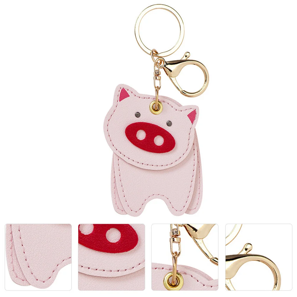 Gift Car Key Pendant Accessory PU Chain Decor Ring Bag Decoration Lovers Backpack Accessories