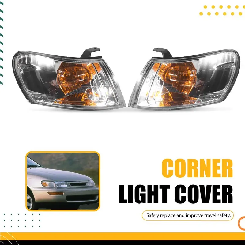 Фото ГОРЯЧАЯ НОВИНКА! 1 пара передних угловых фонарей для Toyota Corolla AE100 AE101 E100 1993-1997 годов, сигнальные лампы, 1 пара передних фонарей. №2