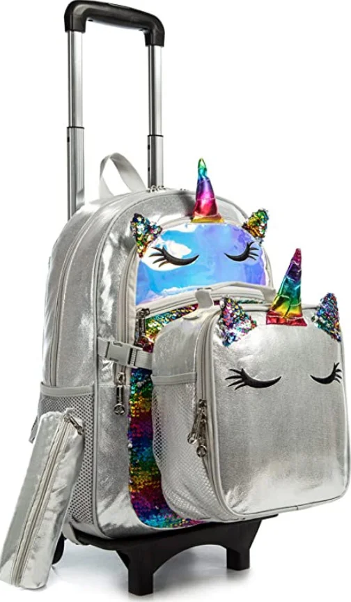 

school Wheeled backpack for girls Children school Rolling backpack bag Kids Trolley Bag with wheels Travel luggage Trolley Bags