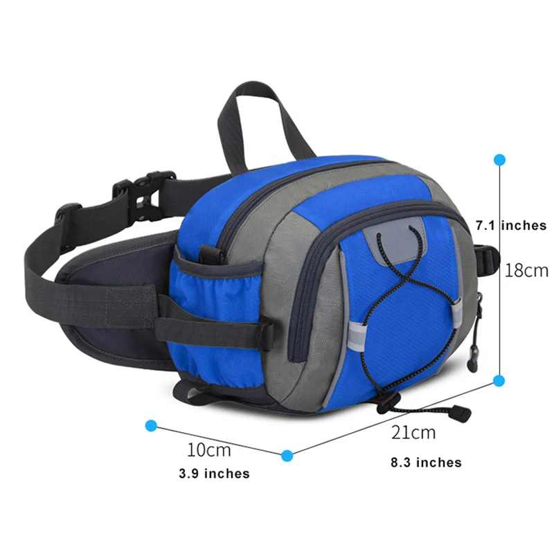 1PC Durable Nylon Men Women Sports Waist Belt Bum Bag Fanny Pack for Gym Running Cycling Travel Hiking Shoulder Bag