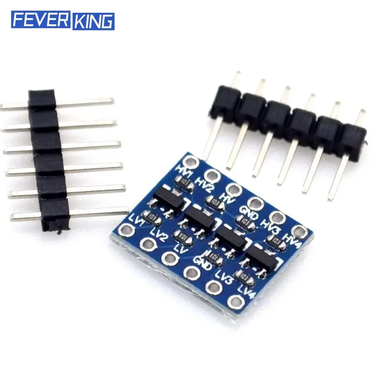 

10pcs/lot 2 4 Channel IIC I2C Logic Level Converter Bi-Directional Module 5V To 3.3V