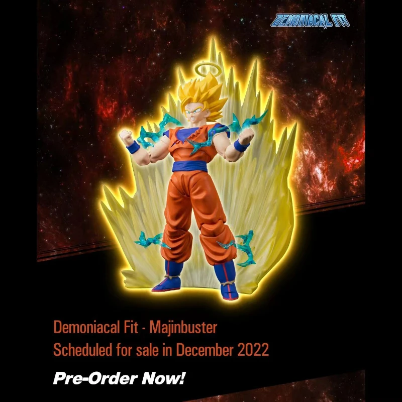 In Stock Demoniacal Fit DF SSJ2 SHF Super Saiyan 2 Son Goku Demon Buster Anime Action Figure Toy Gift Model Collection Hobby