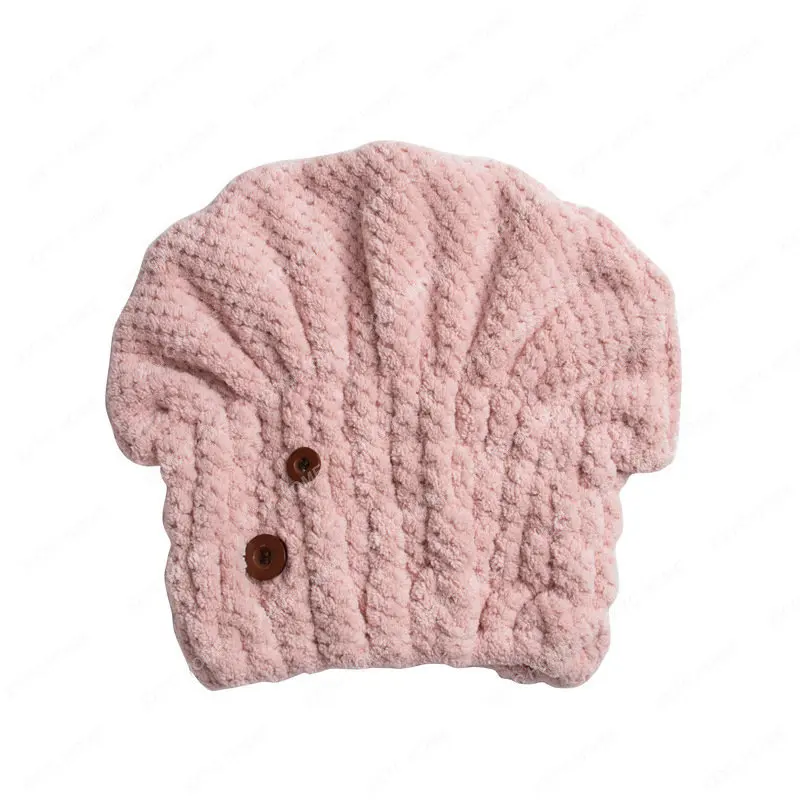 

Lattice Mushroom Hair-Drying Cap Absorbent Turban Soft Long Hair Shower Cap Thick Quick-Drying Short Hair Long Hair Hair Towel