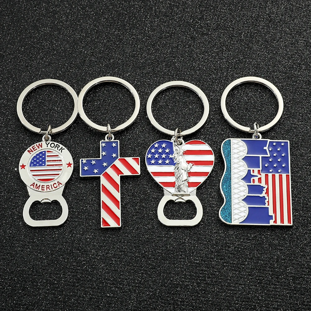 Металлические эмалированные подвески с флагом США