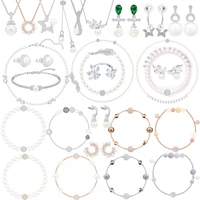 swa fashion jewelry high quality pearl necklace charming lady earrings and bracelets attend the banquet jewelry