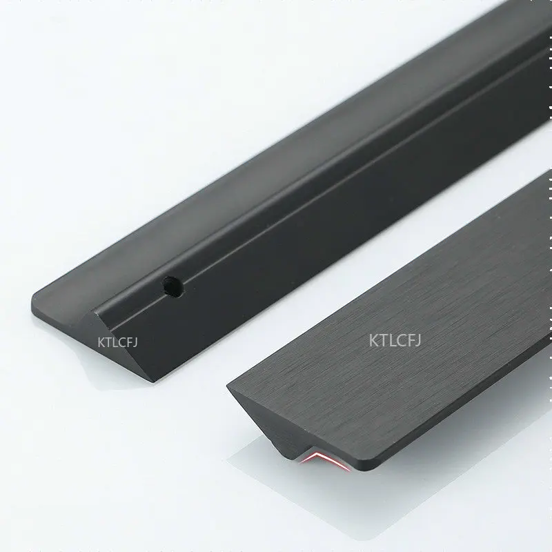 

Open-Door Wardrobe Handle Anode Oxide Matte Black Handle Furniture Hardware Building Materials Accessories