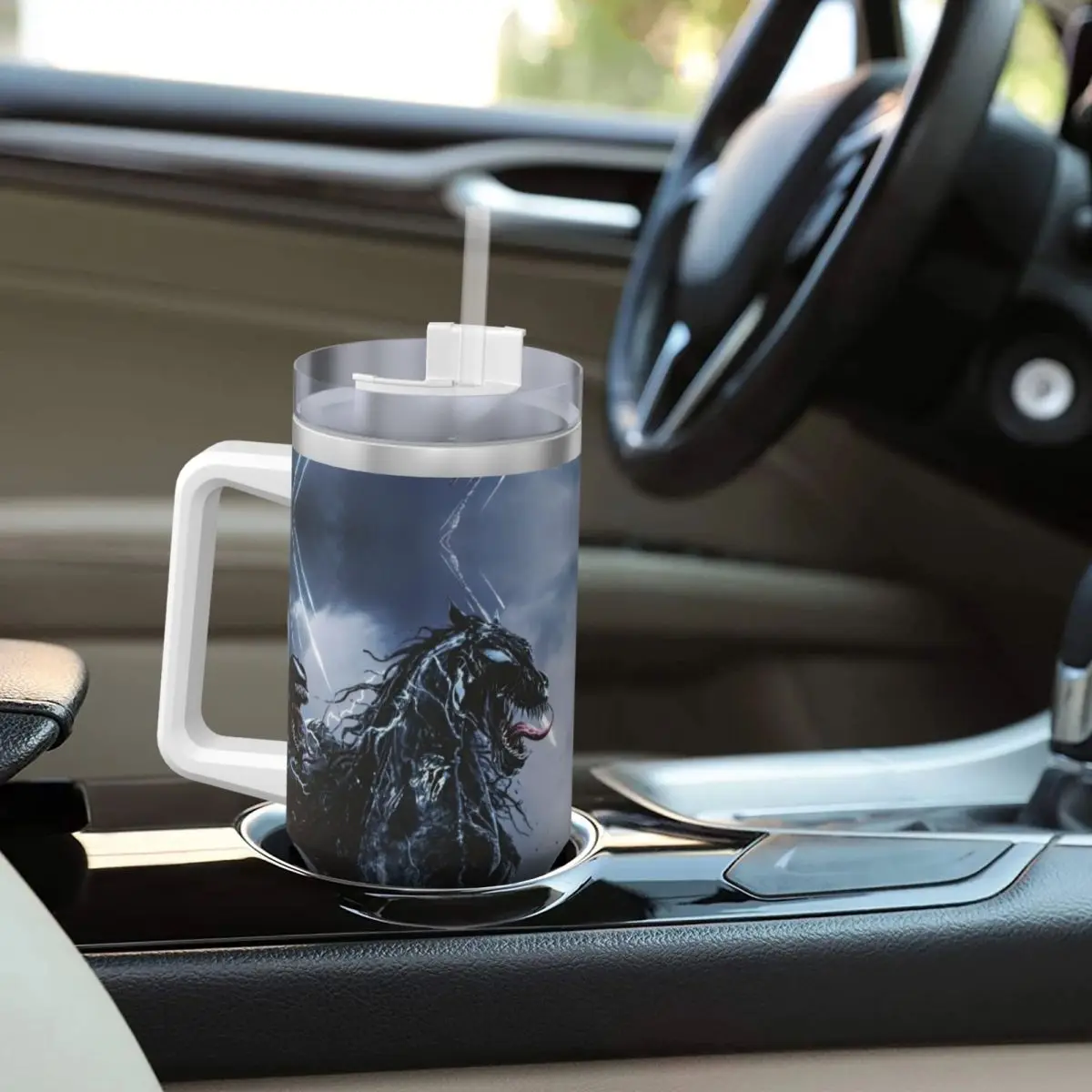 VENOM THE LAST DANCE Стакан из нержавеющей стали Кемпинговая кофейная кружка с соломинкой